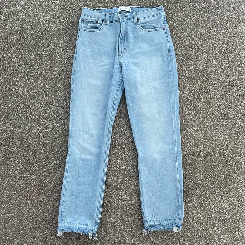 A&F High Rise Mom Jeans